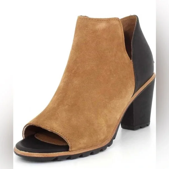NWOB Sorel Nadia Heeled Peep Toe Bootie - Picture 2 of 14